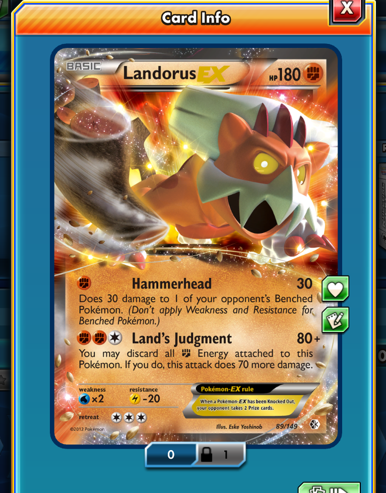 Landorus EX will be your reward for climbing the vs ladder.