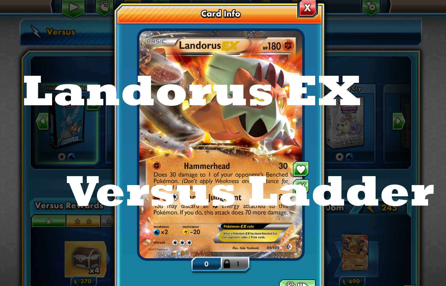 Landorus EX Versus Ladder Card