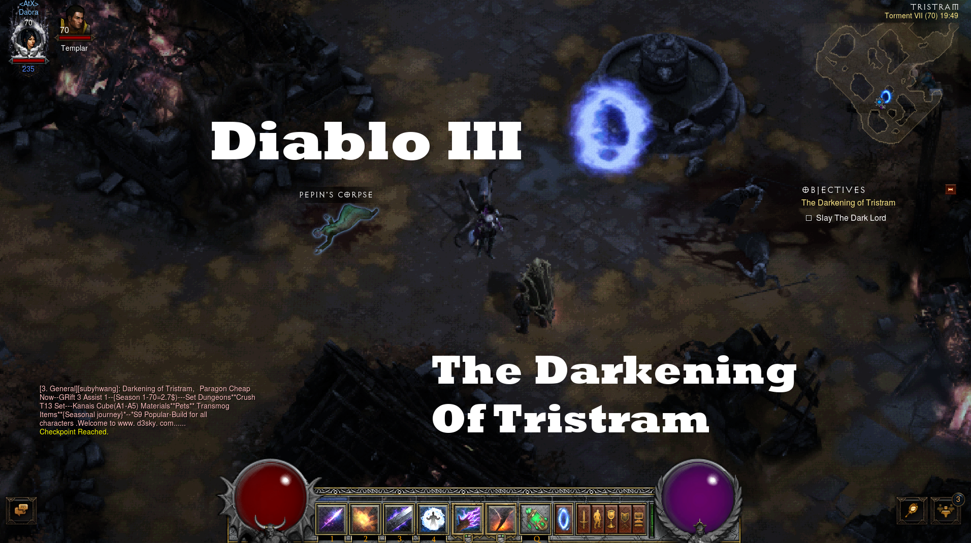 The Darkening of Tristram Event