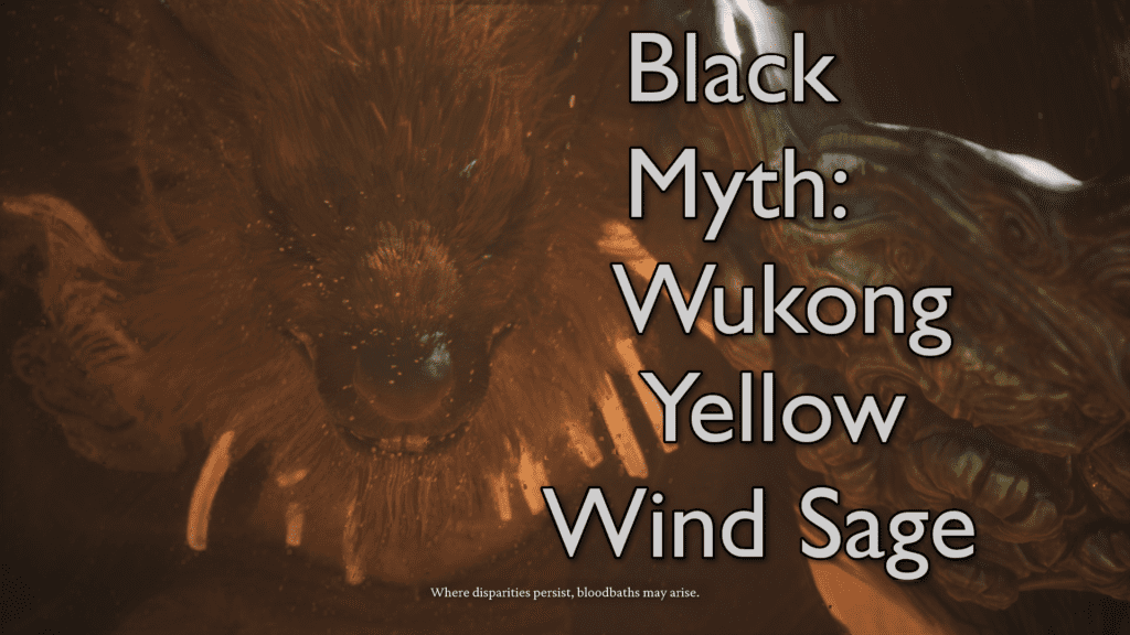 The Yellow Wind Sage delivers a short monologue with a searing stare.