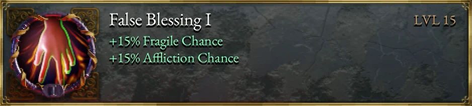 In Halls of Torment, the False Blessing trait increases the odds of your debuffs sticking on enemies.